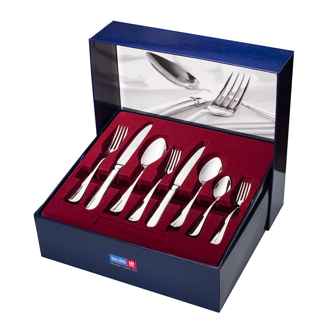 Sola hollands glad 9 persoons 90 delige bestekset - Afbeelding 4