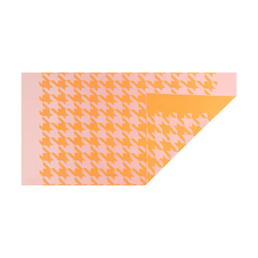Tafelkleed XL pied-de-poule Pink/Orange 150x300 - Afbeelding 5