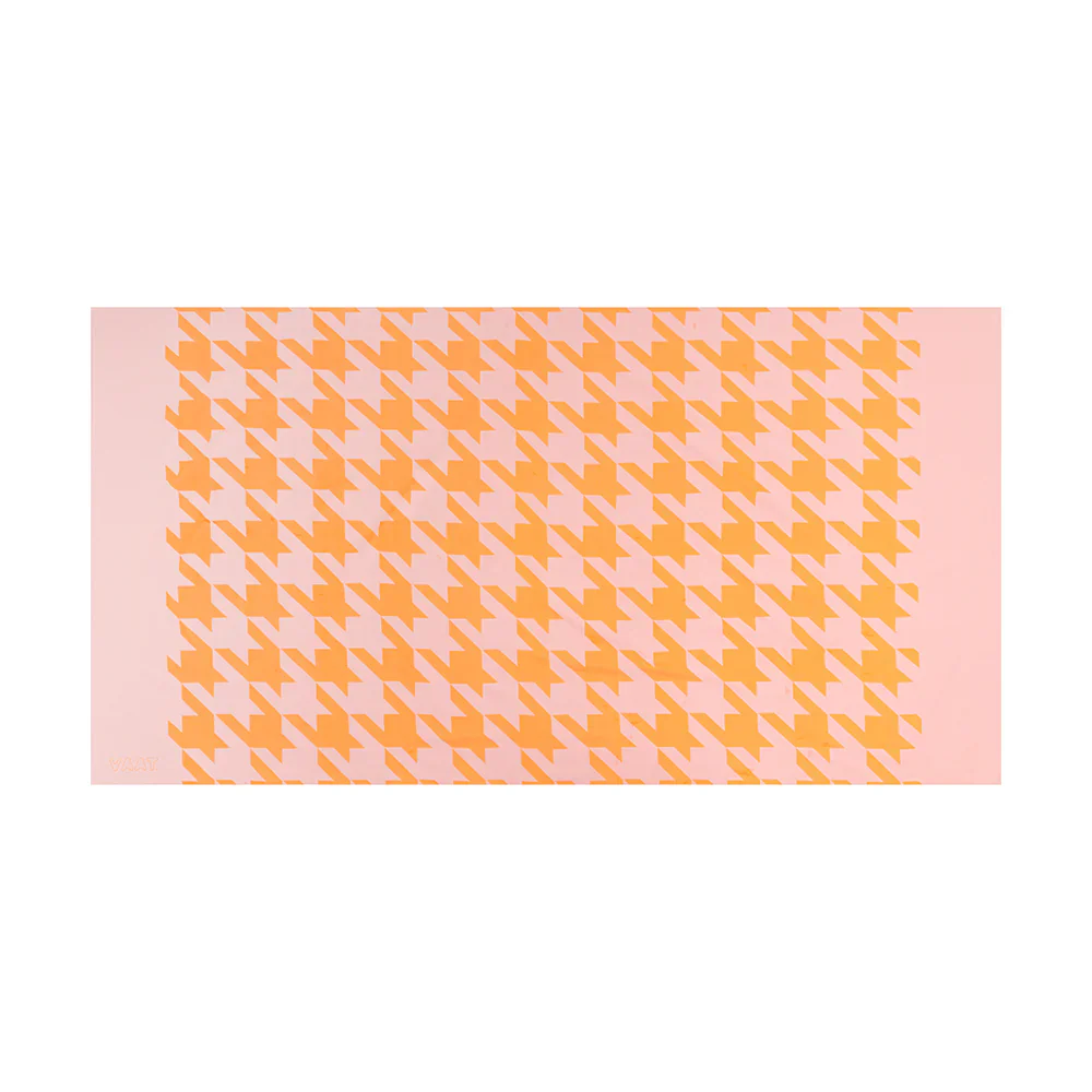 Tafelkleed XL pied-de-poule Pink/Orange 150x300 - Afbeelding 6