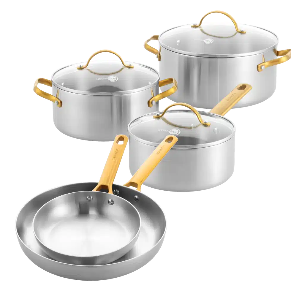 Greenpan Padova 5 delige pannenset (8 delige wanneer je de deksels als deel telt) - Afbeelding 2
