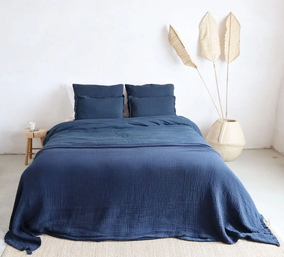 Plaid Puglia - Navy - Afbeelding 2