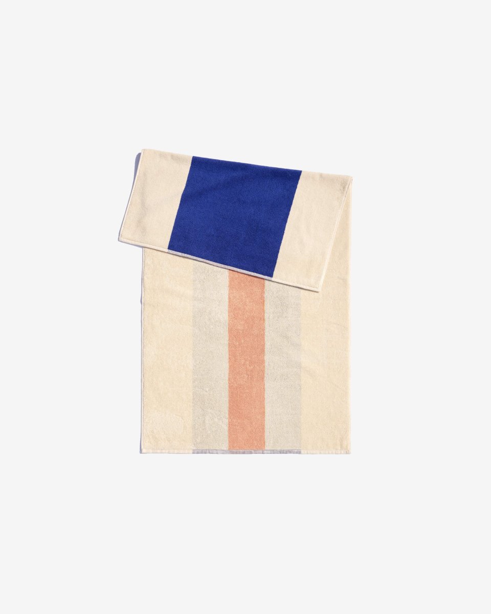 Badhanddoek Royal Blue - Peach 70 x 140 cm - Afbeelding 4