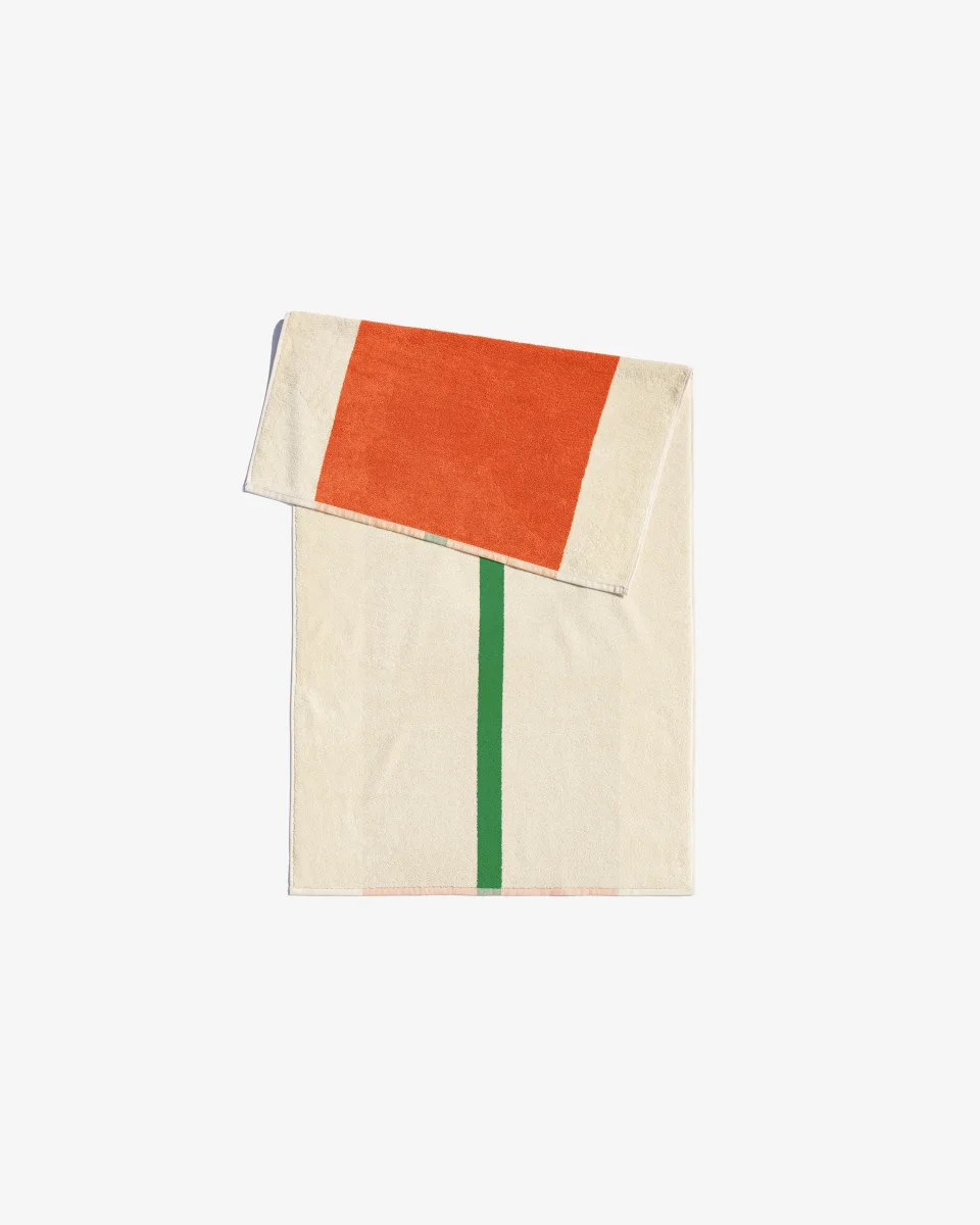 Handdoek Orange - Green 50x100 cm - Afbeelding 3