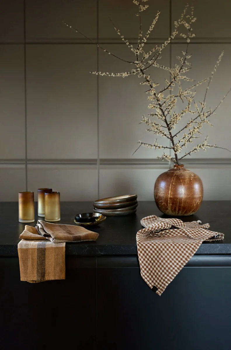 Theedoek Piana Charbon - Afbeelding 3