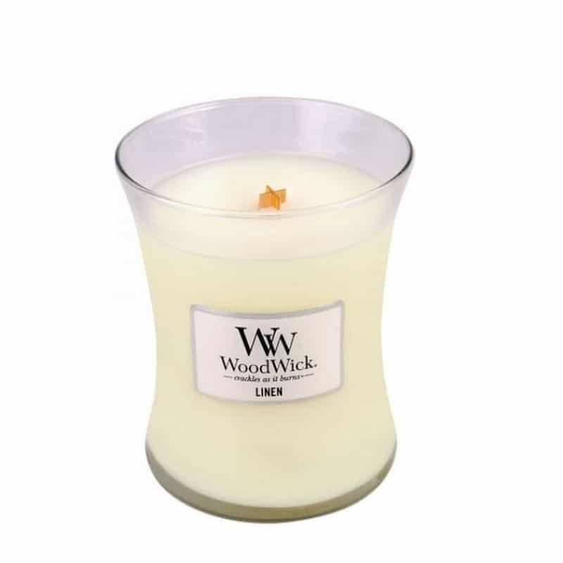 Woodwick medium Linen - Afbeelding 2
