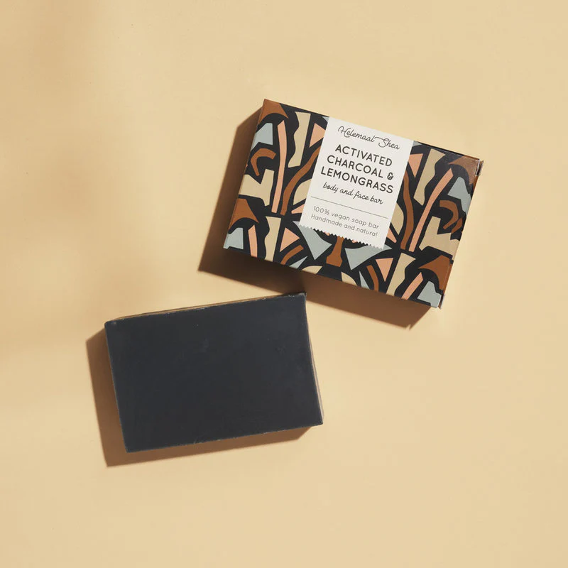 Activated charcoal & lemongrass body & face bar - Afbeelding 3