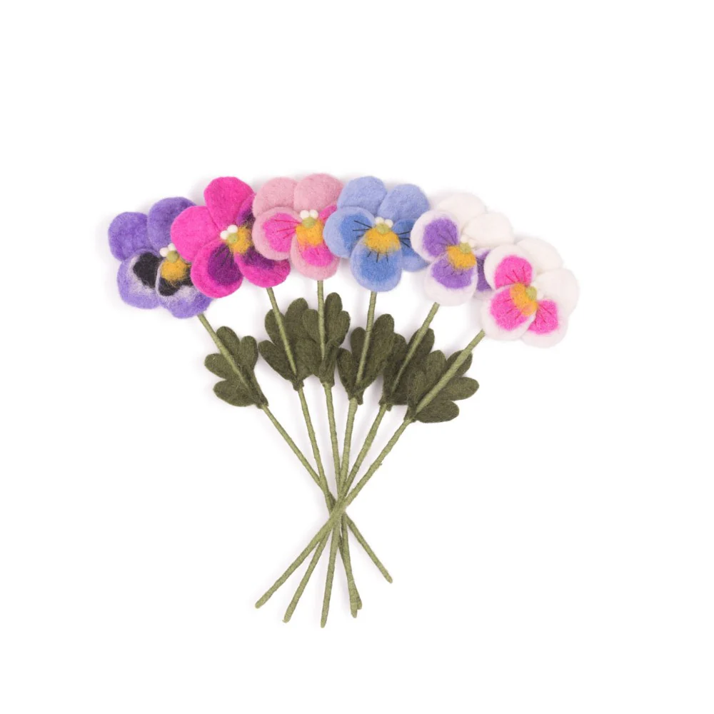 Viooltje van vilt - Afbeelding 3