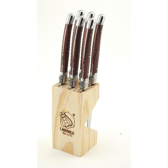 Steakmessenset Wood Laguiole - Afbeelding 2