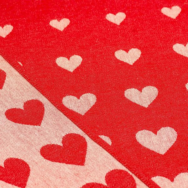 Theedoek Heart Red Bunzlau Castle - Afbeelding 3