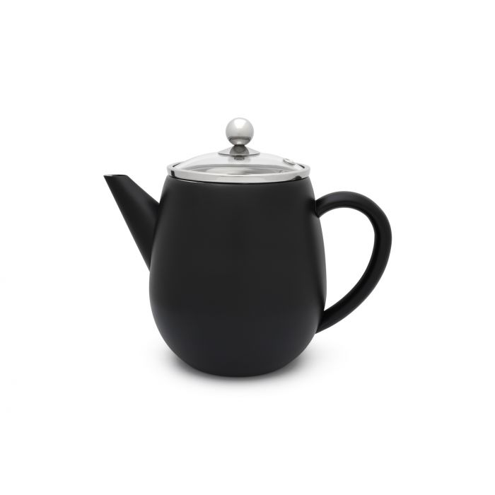 Theepot Duet® Eva 1,1L, zwart