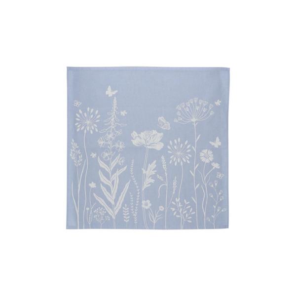 Theedoek Wild Flowers Grey-Blue Bunzlau Castle - Afbeelding 2