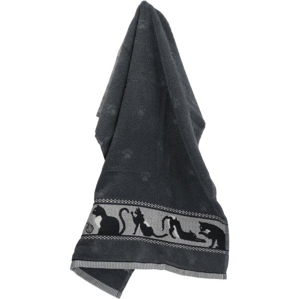 Handdoek Cats Anthracite Bunzlau Castle