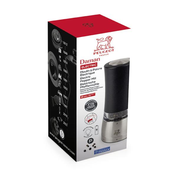 Pepermolen Daman 16cm electrisch zwart US Peugeot - Afbeelding 7