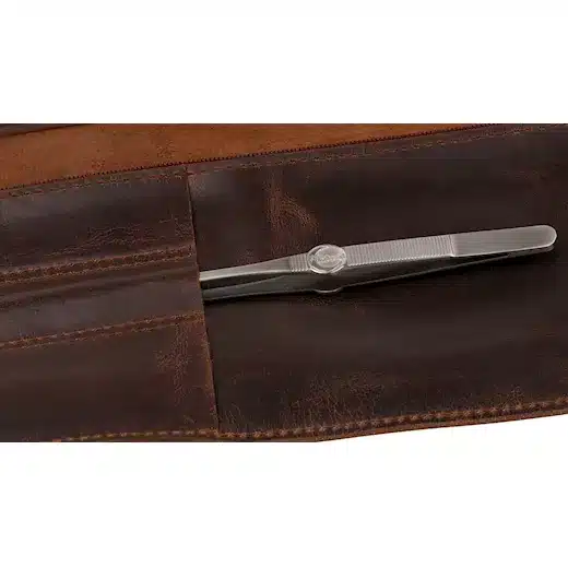 Forged messen foedraal bruin leer - Afbeelding 6