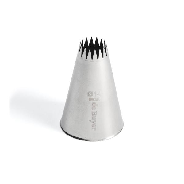 Spuitmondje ster Ø 14 16 teeth deBuyer