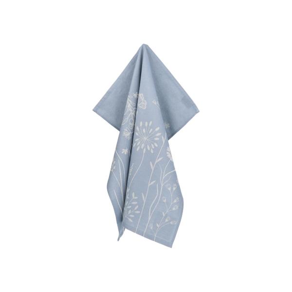 Theedoek Wild Flowers Grey-Blue Bunzlau Castle - Afbeelding 5