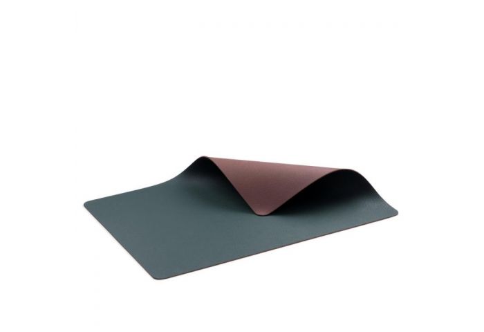 Bitz Placemats ( set van 4 ) reversible groen/bruin - Afbeelding 2
