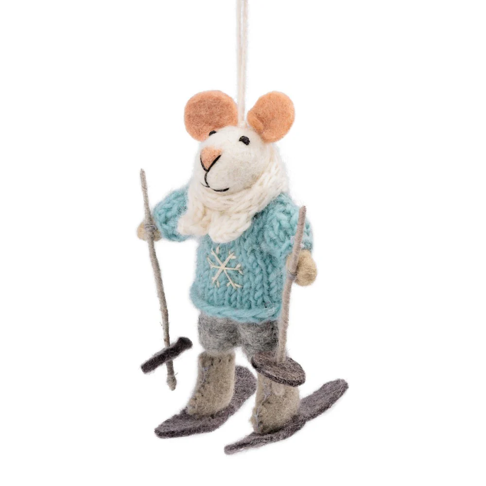 Hanger Muis Skiër - Afbeelding 2