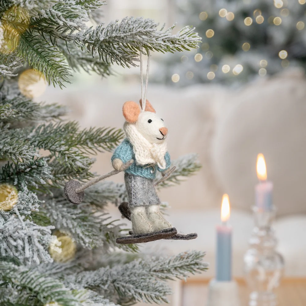 Hanger Muis Skiër - Afbeelding 3