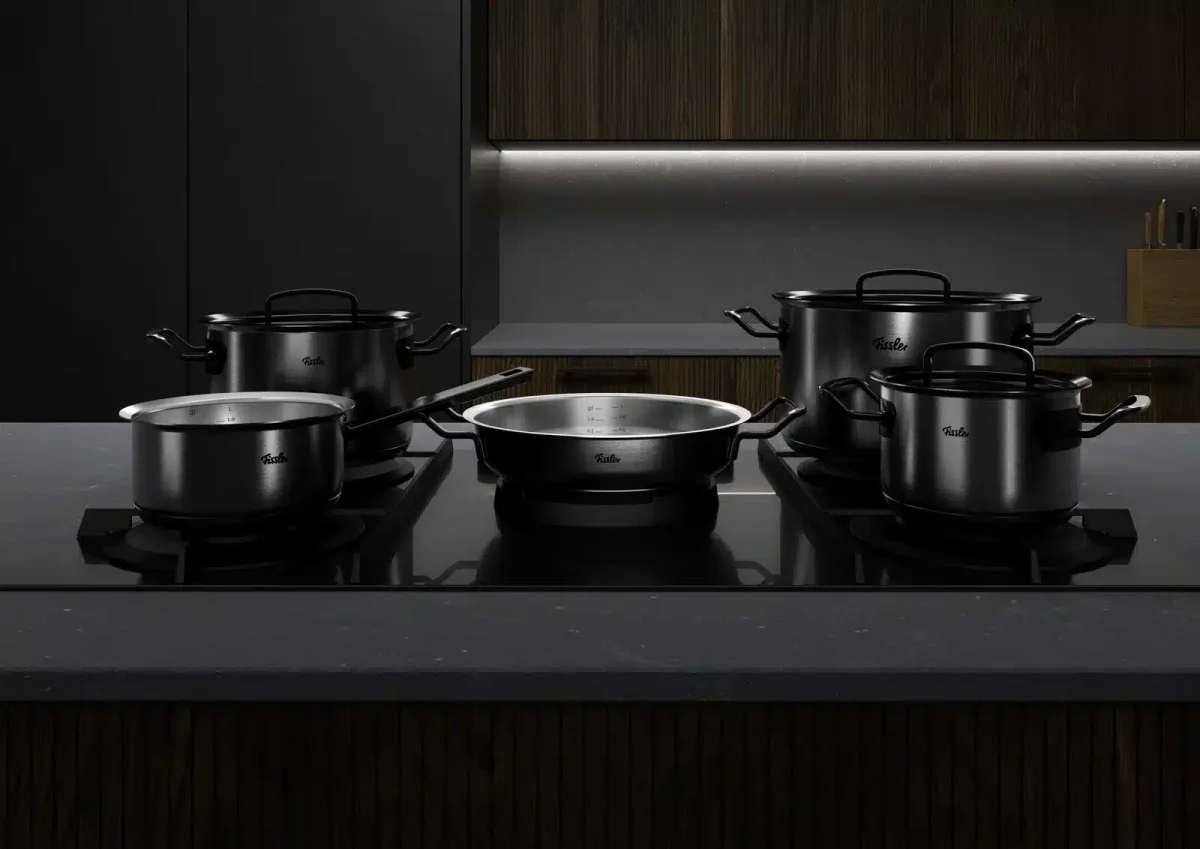 Fissler Profi shadow line 5 delige pannenset - Afbeelding 3