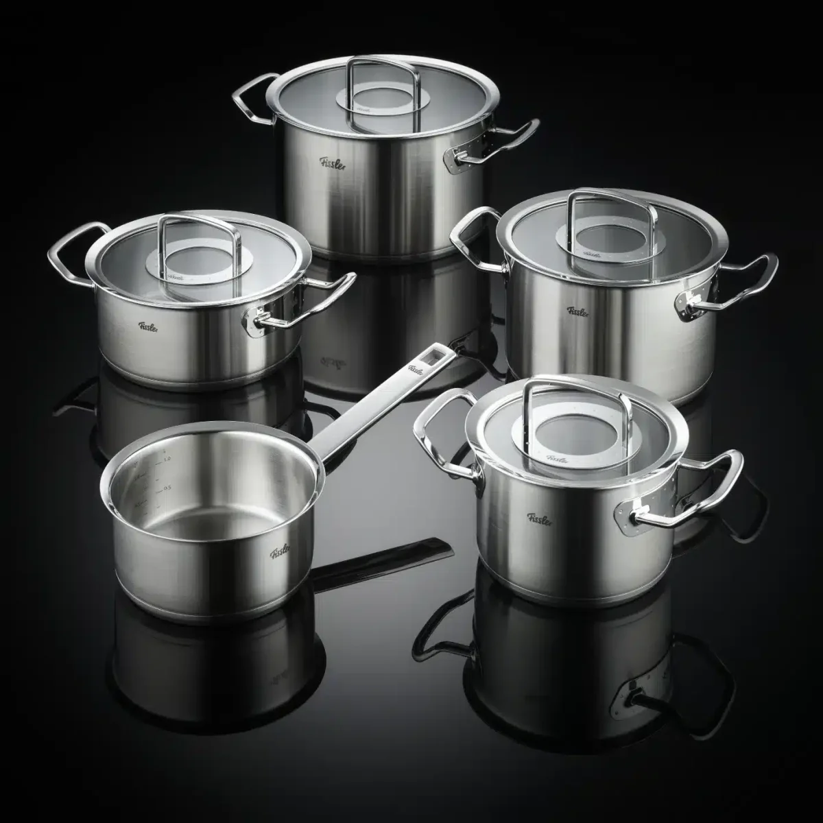 Fissler Profi 5 delige pannenset met glasdeksels - Afbeelding 3