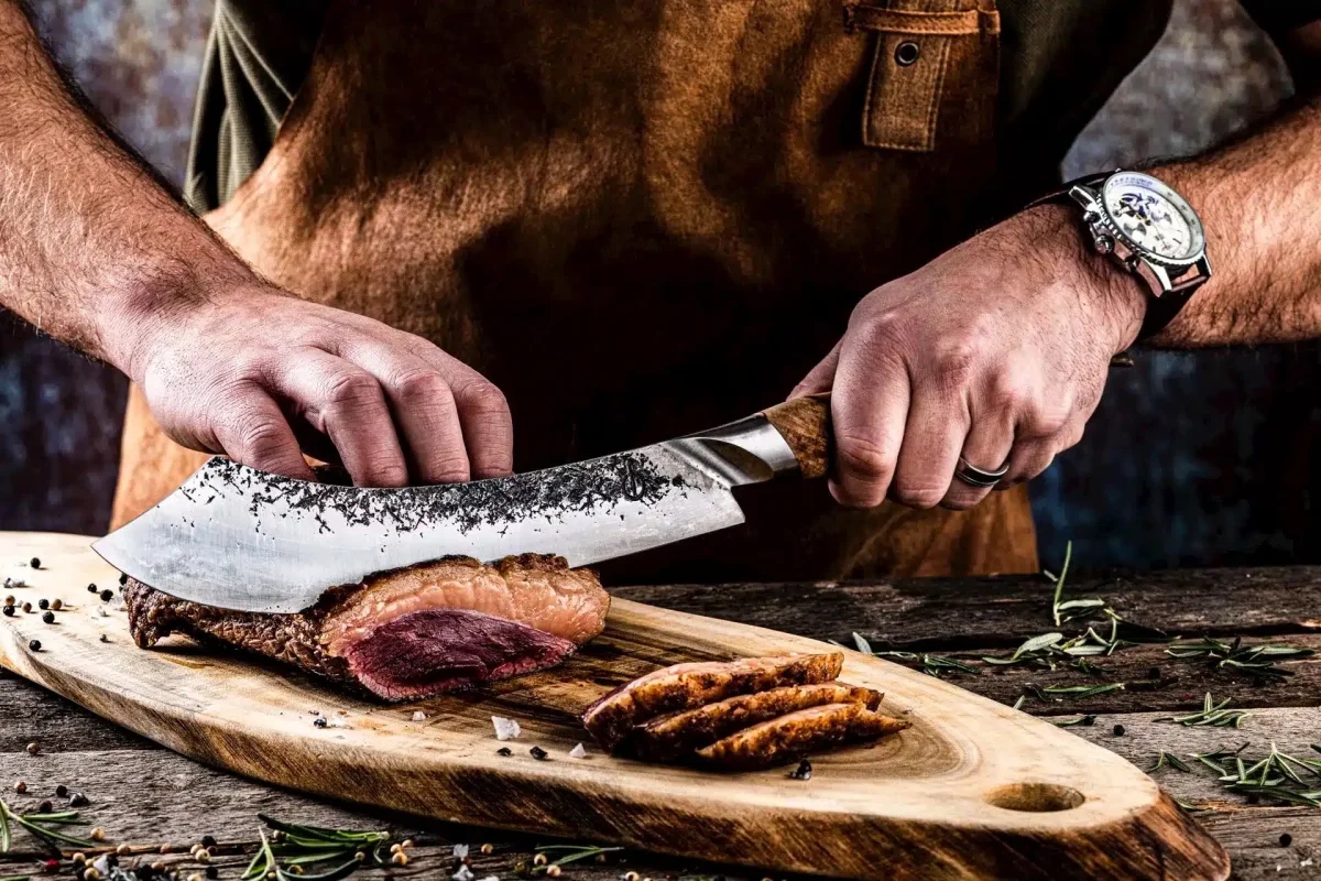 Forged Katai slagersmes - Afbeelding 6