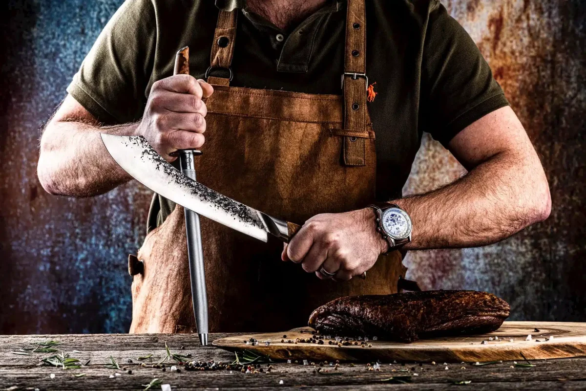 Forged Katai slagersmes - Afbeelding 5