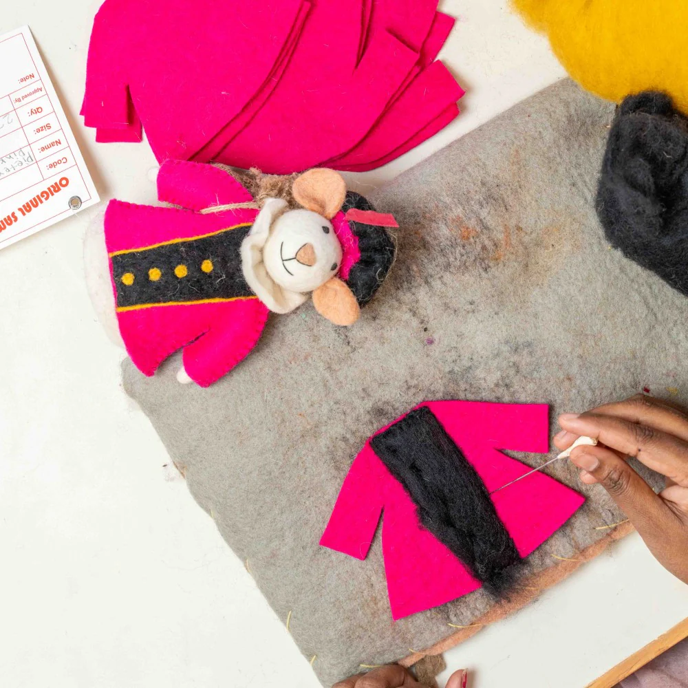 Decoratie Pietermuis fuchsia - Afbeelding 5