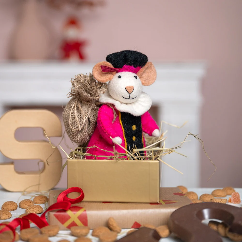 Decoratie Pietermuis fuchsia - Afbeelding 4