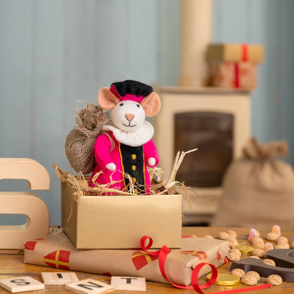 Decoratie Pietermuis fuchsia - Afbeelding 3