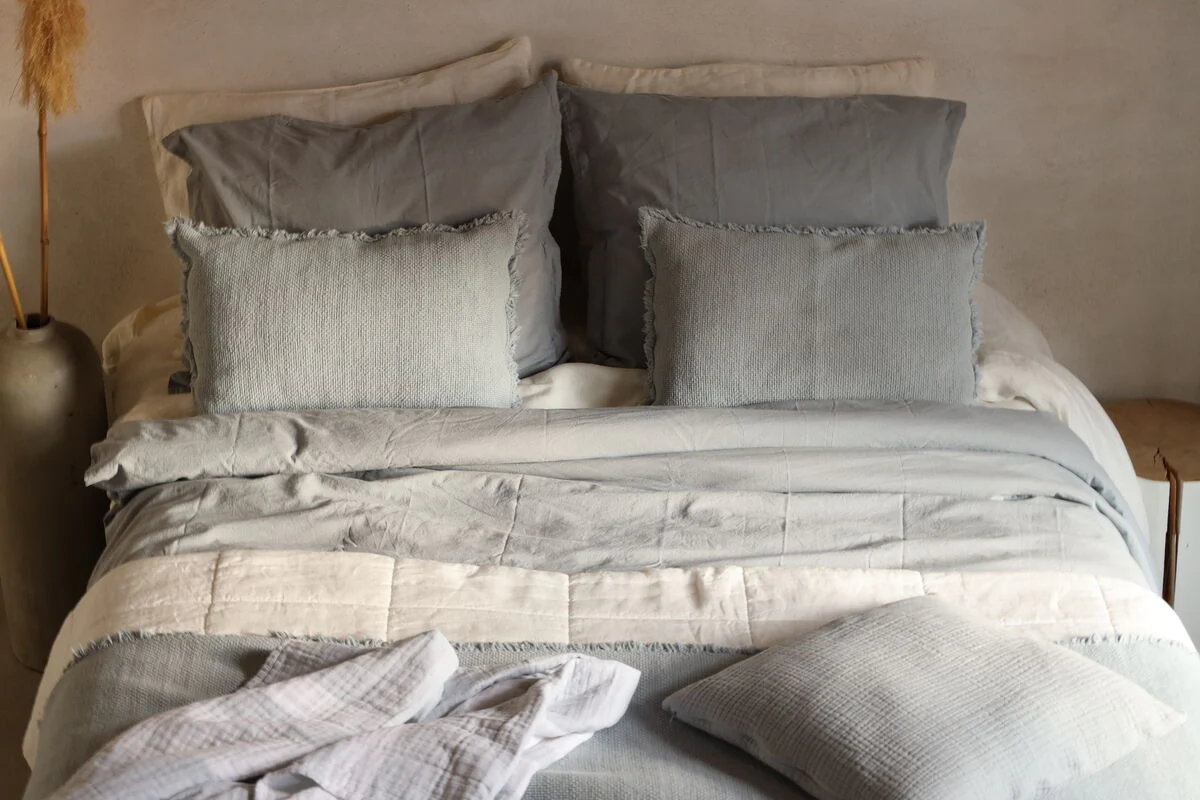 Dekbedovertrek Remy linnen Blue Grey - Afbeelding 4