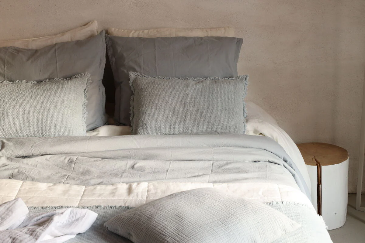 Dekbedovertrek Remy linnen Blue Grey - Afbeelding 3