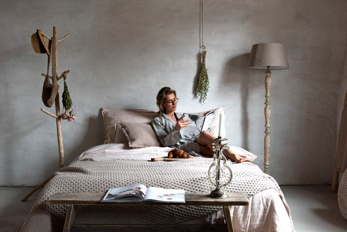 Dekbedovertrek Remy linnen Powder - Afbeelding 3